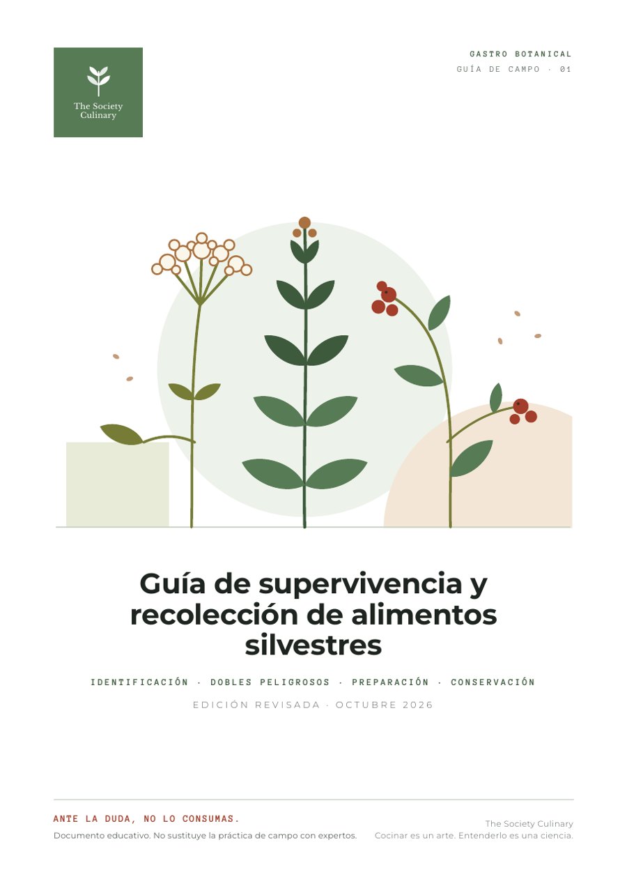 Portada de la Guía de supervivencia y recolección de alimentos silvestres